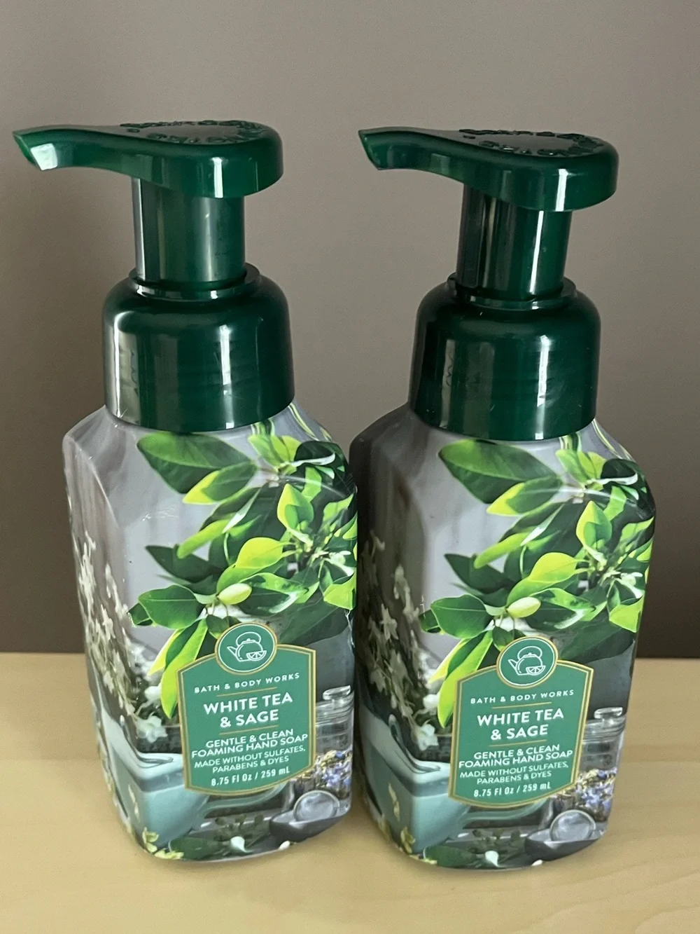 Two New Bath & Body Works White Tea & Sage Foaming Hand Soaps